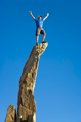 Man on the summit